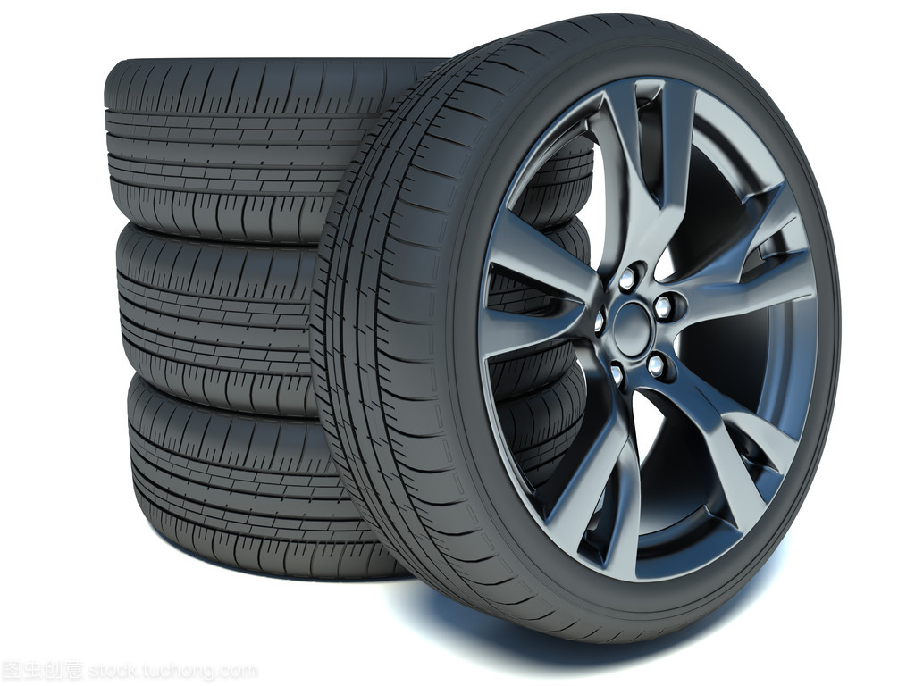 汽车车轮的堆栈