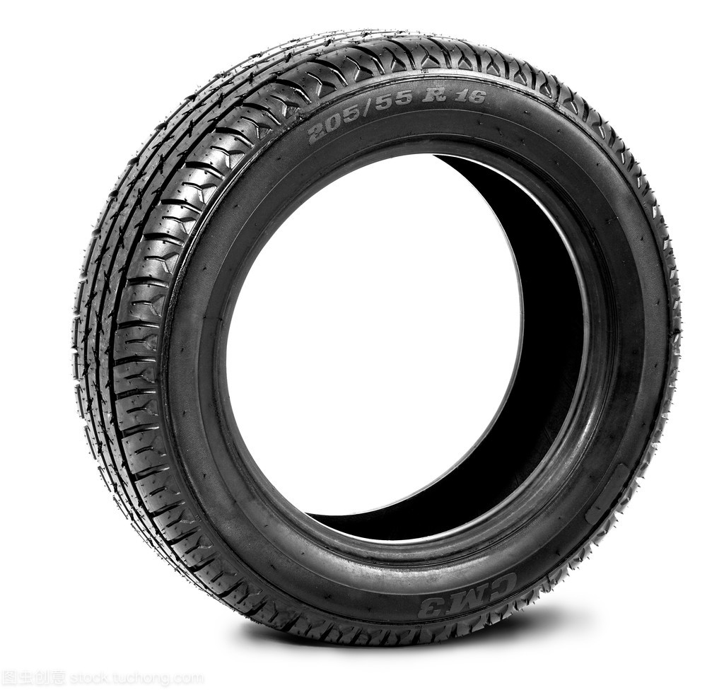 孤立在白色背景上的轮胎