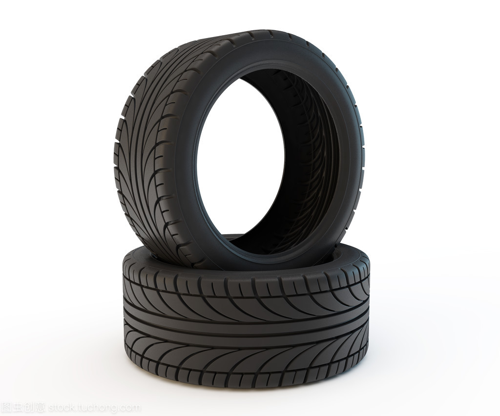 两辆汽车的轮胎