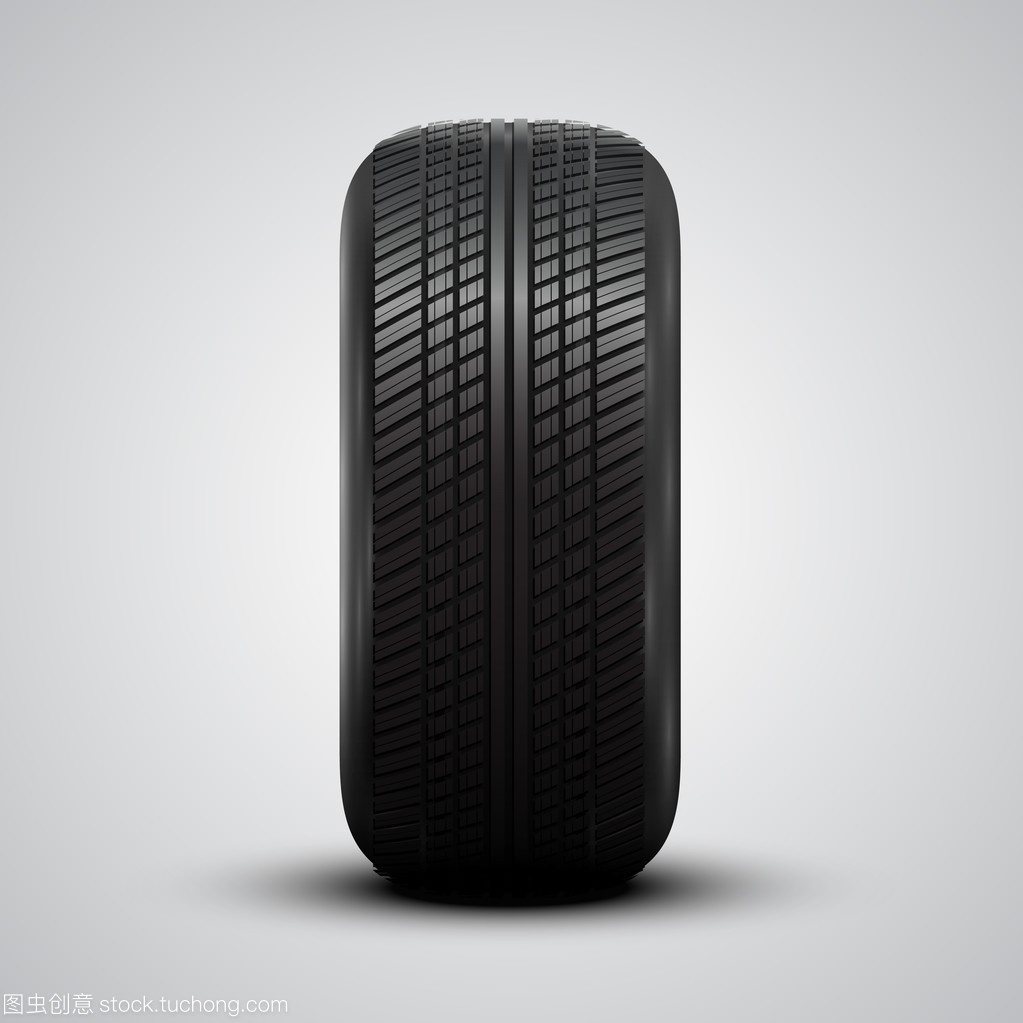 现实的汽车轮胎
