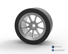 汽车轮胎犀牛模型 从IGS模型到KS渲染设计全解析与下载指南